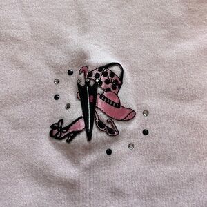 KL Collection women’s pink sleeveless top Barbie look feminine fun shirt size m